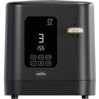CELLO TR185-BK 2-Slice Toaster - Black, Black