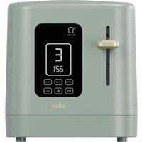 CELLO TR185-GR 2-Slice Toaster - Green, Green