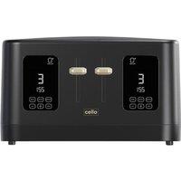 CELLO TR186-BK 4-Slice Toaster - Black, Black