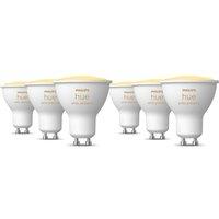 PHILIPS HUE White Ambiance Smart LED Spotlight - GU10, Pack of 6