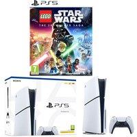 Sony PlayStation 5 (Model Group - Slim) & LEGO Star Wars: The Skywalker Saga Bundle, White