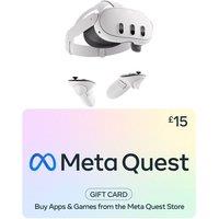 Meta Quest 3S Mixed Reality Headset (128 GB) & £15 Gift Card Bundle