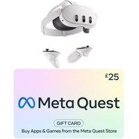 Meta Quest 3S Mixed Reality Headset (128 GB) & £25 Gift Card Bundle