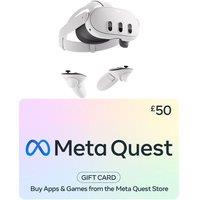 Meta Quest 3S Mixed Reality Headset (128 GB) & £50 Gift Card Bundle