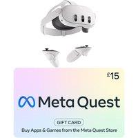 Meta Quest 3S Mixed Reality Headset (256 GB) & £15 Gift Card Bundle