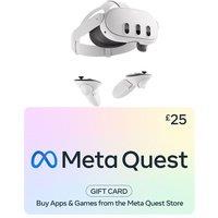 Meta Quest 3S Mixed Reality Headset (256 GB) & £25 Gift Card Bundle