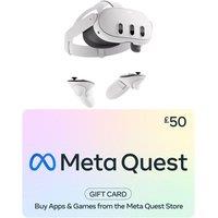 Meta Quest 3S Mixed Reality Headset (256 GB) & £50 Gift Card Bundle