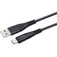 SILVERLABEL USB Type-A to Type-C Cable - 1 m, Black, Black