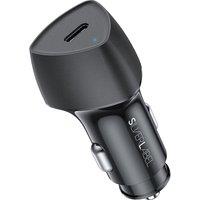 SILVERLABEL Dual PD 25 W USB Car Charger - Black, Black