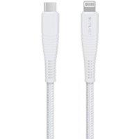 SILVERLABEL Braided USB Type-C to Lightning Cable - 2 m, White, White