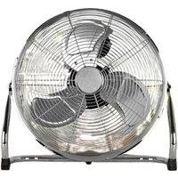 STATUS D18CFLOORFAN1PKB 18" Floor Fan - Silver, Silver/Grey