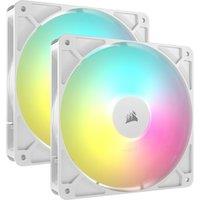 CORSAIR RS140 ARGB PWM 140 mm Case Fan - Dual Pack, White
