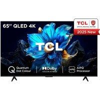 65 TCL 65P7K Smart 4K Ultra HD HDR QLED TV, Silver/Grey