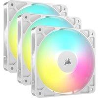 CORSAIR RS120 ARGB 120 mm PWM Case Fan - Triple Pack, White, White