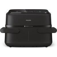 PHILIPS 1000 Series NA150/09 7.1L Dual Basket Air Fryer - Black, Black