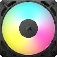 CORSAIR RS120 ARGB 120 mm PWM Case Fan - Triple Pack, Black, Black
