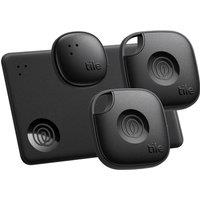 TILE Mate Essentials (2024) Bluetooth Tracker Bundle - Black, Pack of 4, Black
