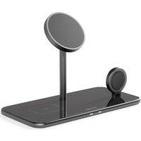 EPICO Mag Glass Qi Wireless Charging Stand, Black