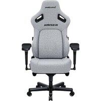 ANDASEAT Kaiser 4 Series Premium Gaming Chair - XL, Ash Grey, Silver/Grey,Black
