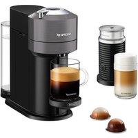 NESPRESSO by De'Longhi Vertuo Next Barista Bundle ENV120.GYAE Coffee Machine - Grey, Silver/Grey