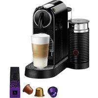 NESPRESSO by De'Longhi Citiz Barista Bundle EN267.BAE Coffee Machine - Black, Black