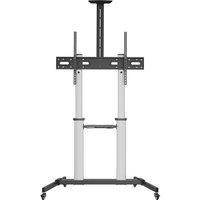 TTAP CART-03 1292 mm TV Stand with Bracket - Silver, Silver/Grey