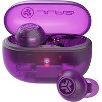 JLAB Go POP ANC Wireless Bluetooth Noise-Cancelling Earbuds - Transparent Purple, Purple