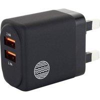 OUR PURE PLANET OPP153 24 W Dual USB Wall Charger, Black