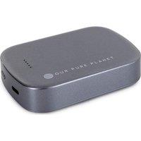 OUR PURE PLANET 10000 mAh Portable Magnetic Power Bank - Grey, Silver/Grey