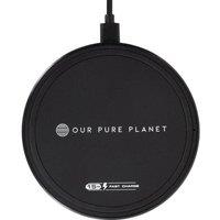 OUR PURE PLANET OPP130 Qi Wireless Charging Pad - Black, Black