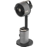 SHARK FlexBreeze Pro Mist FA300UK Portable 11.8" Hybrid Pedestal Fan & Misting System - Dark Grey, Silver/Grey