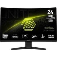 MSI MAG 242C Full HD 24" Curved VA Gaming Monitor - Black, Black