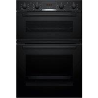 BOSCH Series 4 MBA533BB3B Electric Double Oven - Black, Black