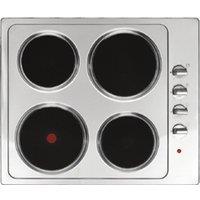 STATESMAN EH160SS 60 cm Electric Solid Plate Hob - Stainless Steel, Stainless Steel