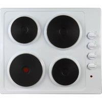 STATESMAN EH160WH 60 cm Electric Solid Plate Hob - White, White