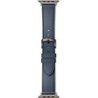 EPICO Apple Watch 42 - 49 mm Leather Strap - Blue, Blue