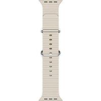 EPICO Ocean Apple Watch 42 - 49 mm Silicone Strap - Ivory, Cream