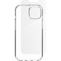 ZAGG Defence iPhone 16e / 14 / 13 Clear Case & Screen Protector Bundle, Clear