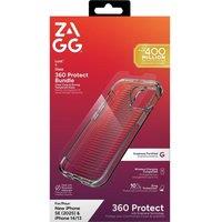 ZAGG iPhone 16e / 14 / 13 Luxe Case & Screen Protector Bundle, Clear