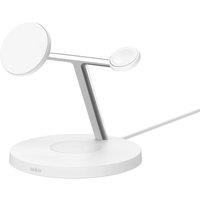 BELKIN BoostCharge Pro Qi2 3-in-1 Magnetic 15 W Wireless Charging Stand - White, White