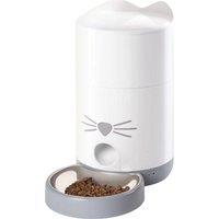 CATIT Pixi Smart Dry Food Feeder - White & Grey, White,Silver/Grey