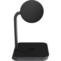 ZENS Office Charger 2 Qi Magnetic Wireless Charging Pad, Black