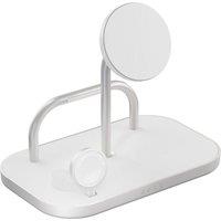 ZENS Qi2 4-in-1 Magnetic 15 W Wireless Charger - White, White