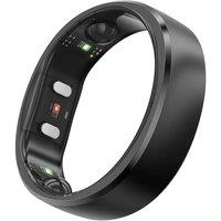 RINGCONN Gen 2 Smart Ring - Matte Black, Size 8, Black