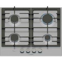 BOSCH Series 6 PCP6A5I90 60 cm Gas Hob - Stainless Steel, Stainless Steel