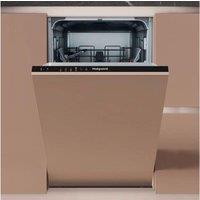 HOTPOINT HP2IE10CS80UK Slimline Fully Integrated Dishwasher, Black