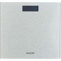 SALTER 9037 SVGL3R Digital Bathroom Scale - Silver Glitter Glass, Silver/Grey