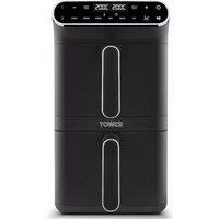 TOWER Vortx T17190 Dual Basket Air Fryer - Black, Black