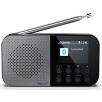 SHARP Osaka DR-P520 Portable DAB? Bluetooth Radio - Storm Grey, Silver/Grey