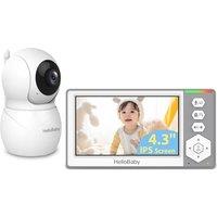 HELLOBABY HB6049 4.3 LCD Display Baby Monitor - White